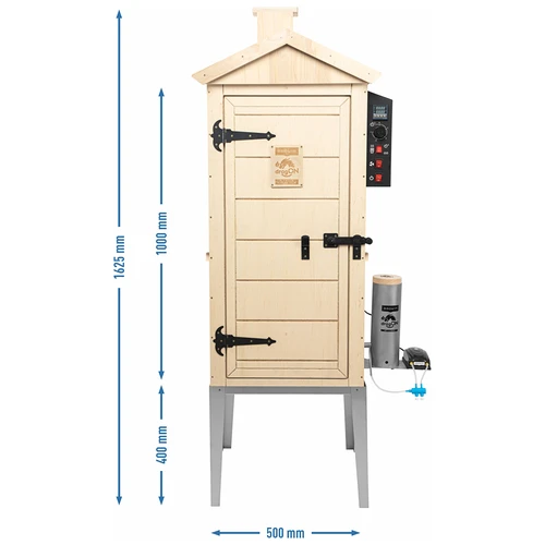 Elektrická udírna dragON PLYWOOD NATURE 100E s elektrickým topným modulem a řídicí jednotkou - 14