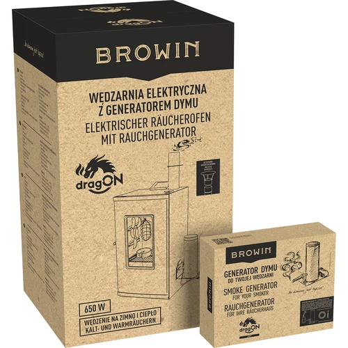 Elektrická udírna – dragON s dýmogenerátorem, digitální, 65 l - 35