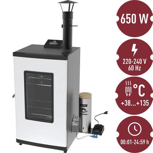 Elektrická udírna – dragON s dýmogenerátorem, digitální, 65 l - 25