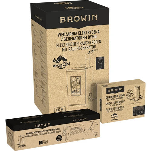 Elektrická udírna dragON s mobilní základnou a čisticím prostředkem - 35