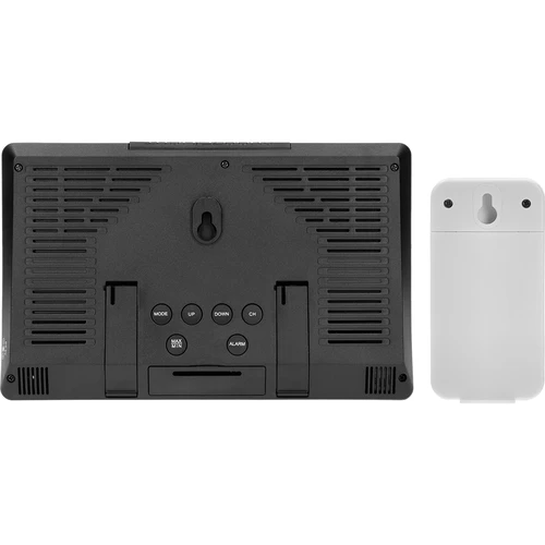 Elektronická meteorologická stanice – bezdrátová, se senzorem, černá - 6