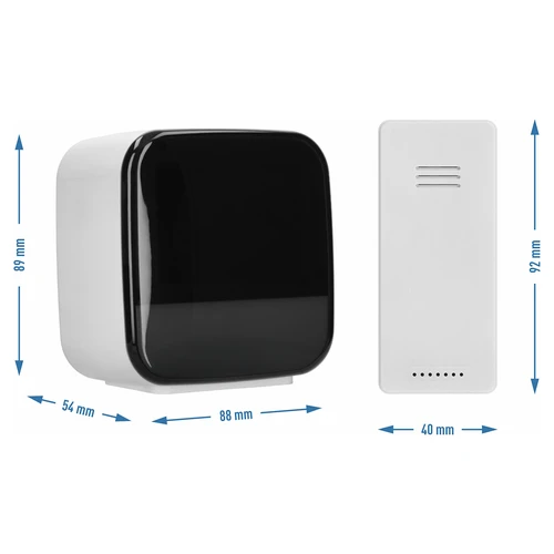 Elektronická meteorologická stanice Soens – s bezdrátovým čidlem, budíkem a lampičkou - 4