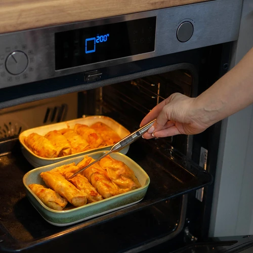 Elektronický kuchyňský teploměr (-40°C do +300°C) z oceli - 7