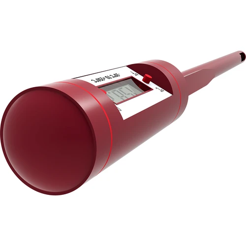 Elektronický kuchyňský teploměr, LCD (-20 °C až +250 °C), červený - 4