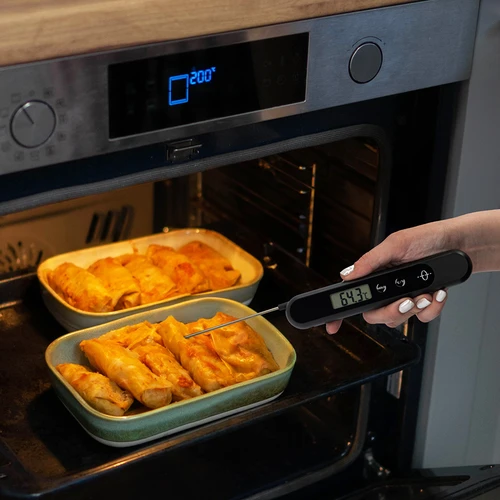 Elektronický kuchyňský teploměr ručně nabíjený - 10