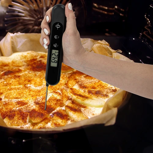 Elektronický kuchyňský teploměr ručně nabíjený - 12