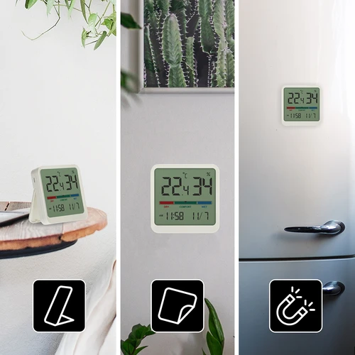 Elektronický pokojový teploměr, bílý - 12