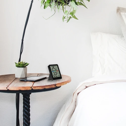 Elektronický pokojový teploměr, černý - 14