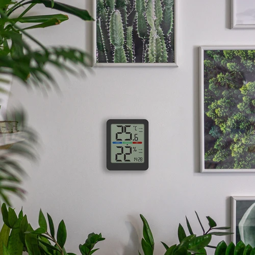 Elektronický pokojový teploměr, černý - 15