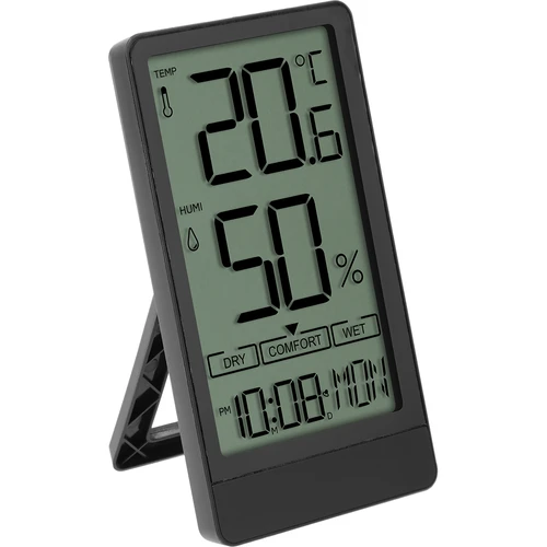 Elektronický pokojový teploměr značky Soens, černý