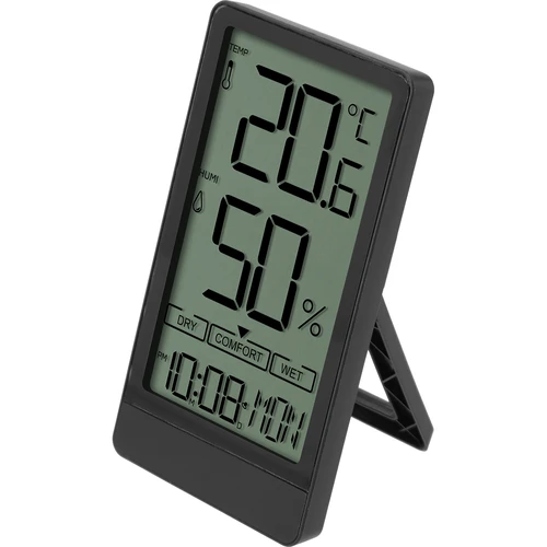 Elektronický pokojový teploměr značky Soens, černý - 3