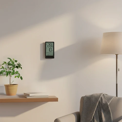 Elektronický pokojový teploměr značky Soens, černý - 9