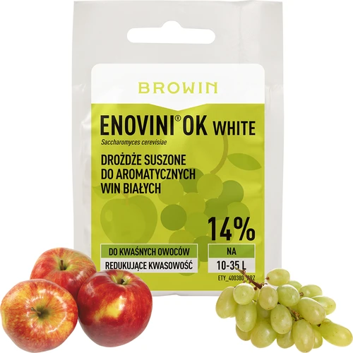 Enovini® OK WHITE - vinařské kvasnice snižující kyselost 7 g - 4