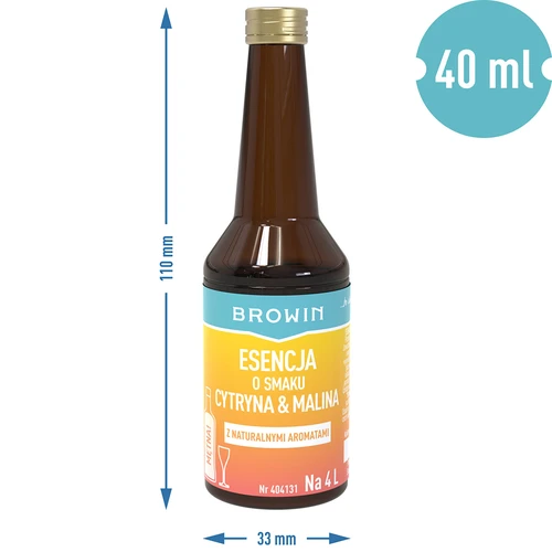 Esence s citronovo-malinovou příchutí - 40 ml, na 4L - 7