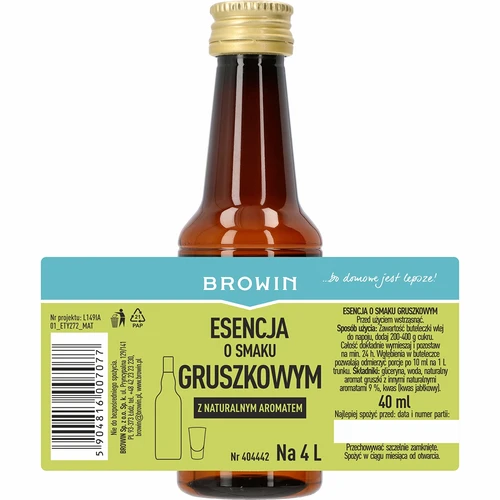 Esence s hruškovou příchutí - hruškový likér, příchuť 40 ml - 4