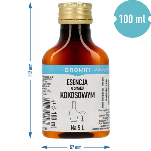 Esence s kokosovou příchutí, na 5 L - 100 ml - 7