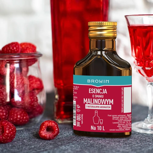 Esence s malinovou příchutí s přírodním aroma na 10 L - 100 ml - 8