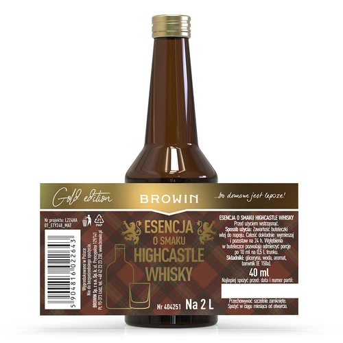 Esence s příchutí Highcastle Whisky na 2 L - 40ml - 4