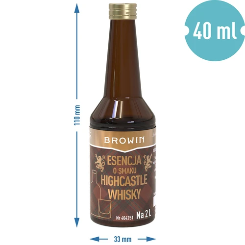 Esence s příchutí Highcastle Whisky na 2 L - 40ml - 7