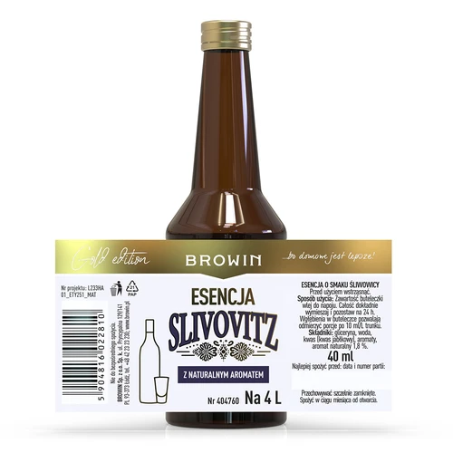 Esence s příchutí slivovice, na 4 L, 40 ml - 4