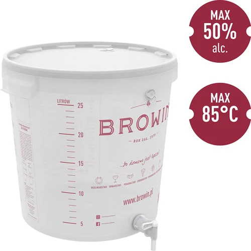 Fermentační nádoba 30 L s víkem a kohoutkem - typ A - 3