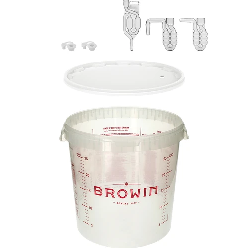 Fermentační nádoba 30L s potiskem a 3 trubičkami - 3