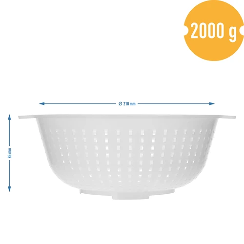 Forma na sýr typu korycińského Ø 21/11 x 8,5 cm na 2 kg - 7