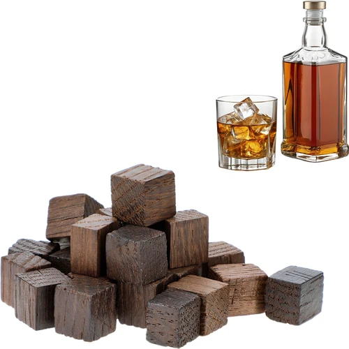 Francouzské dubové kostky, silně toastované, aromatizované – Whisky, 20 g - 3