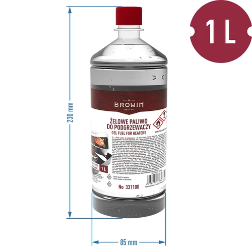 Gelové palivo do ohřívačů udíren 1 L - 2