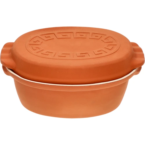 Glazovaný římský hrnec 4,5 L (meandry) - 2