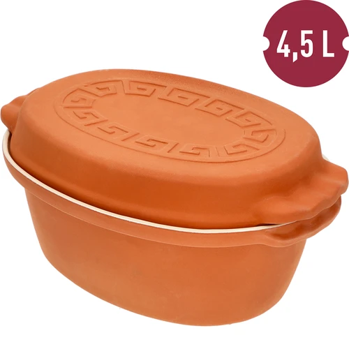 Glazovaný římský hrnec 4,5 L (meandry) - 6
