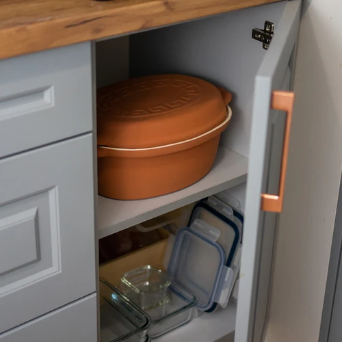 Glazovaný římský hrnec 4,5 L (meandry) - 19