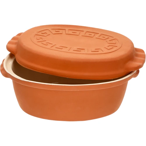 Glazovaný římský hrnec 4,5 L (meandry) - 7