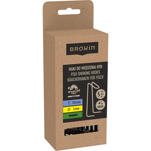 Háčky na uzení ryb - dvojité - 5 ks. - 3