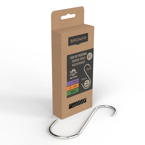 Háky do udírny – S, seříznuté 45°, 4 mm x 150 mm, 5 ks - 2