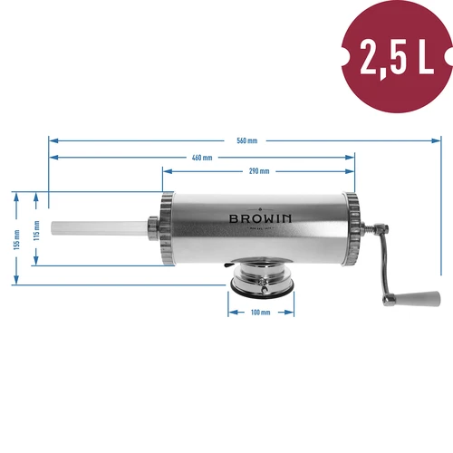 Horizontální plnička 2,5 kg se silikonovým pístem - 10