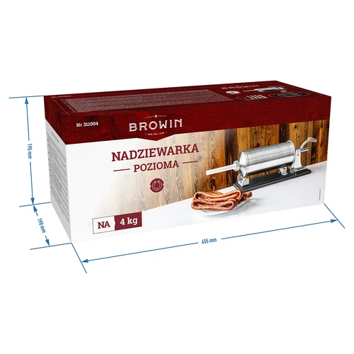 Horizontální plnička na klobásy 4 kg - 11