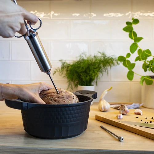 Injektor z nerezové oceli 60 ml + 2 jehly - 14