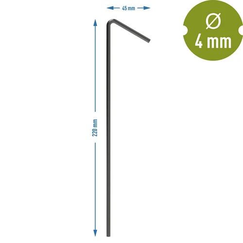 Jednoduché kolíky do stanu - 10 ks - 6