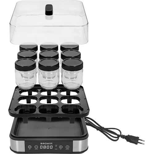 Jogurtovač s termostatem, 9 sklenic, 1,6 L - 3