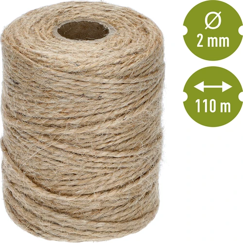 Jutový provázek 2 mm/110 m/250 g - 4