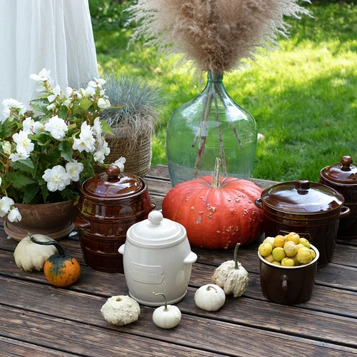 Keramika - hrnec 1,8l jednoduchý s poklicí - 4