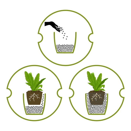 Keramzit pro pokojové rostliny, zahradnictví a lesy ve skle, 4-10 mm, 1L - 12