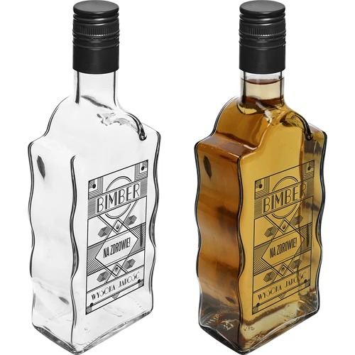 Klášterní láhev 0,5 L, s uzávěrem a potiskem Pálenka - 4