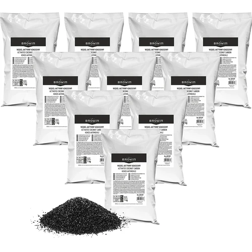 Kokosové aktivní uhlí 1 kg x 10 - sada