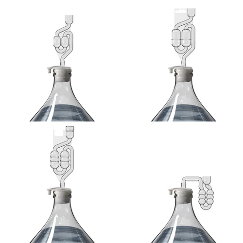 Korek do balónu fi 40/43 mm s uzávěrem - 4