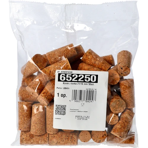 Korek z korku 21/16 mm 50 ks - 3