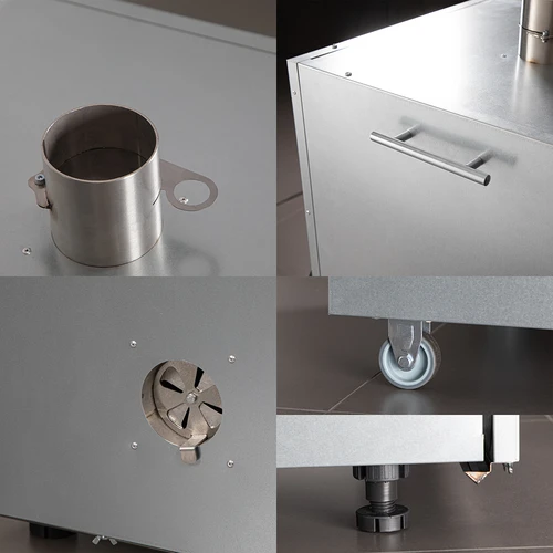 Kovová udírnová komora 250 l, s kolečky - 3