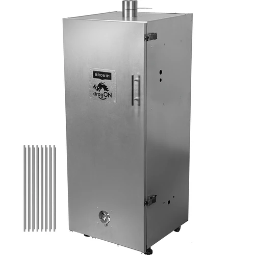 Kovová udírnová komora 250 l, s kolečky