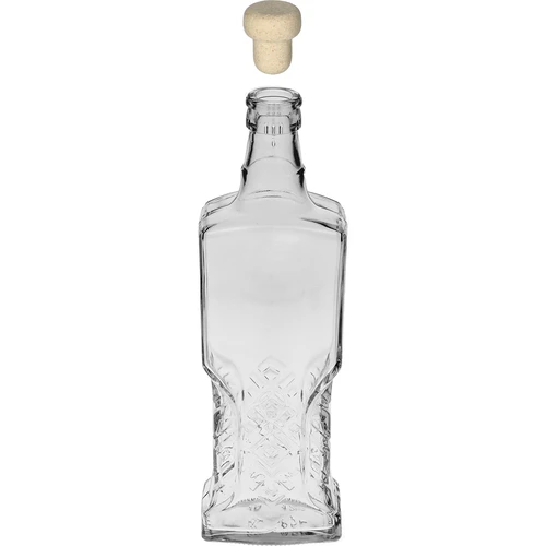 Kredenční láhev 500 ml s korkovou zátkou - 2